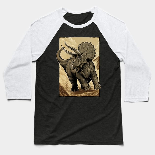 Triceratops horridus Baseball T-Shirt by AdamWorks